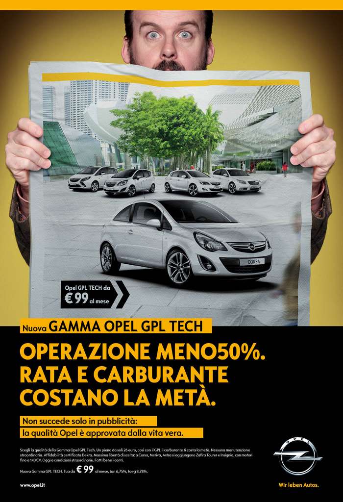 99 euro al mese per Opel GPL-Tech