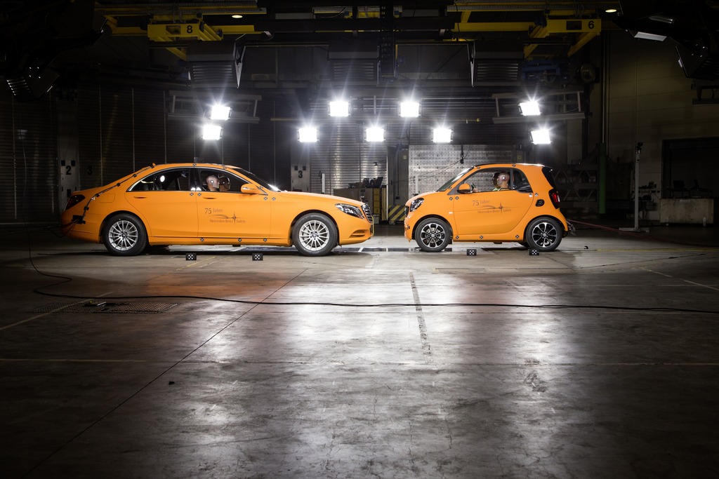 smart fortwo contro mercedes classe s