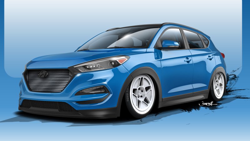 Hyundai Tucson SEMA Sketch