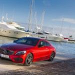 Mercedes Classe C Coupe Rossa Tre Quarti