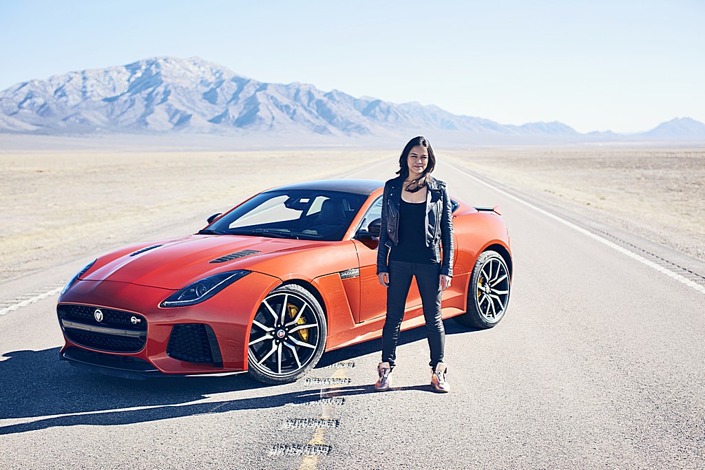 Jaguar F-Type SVR Michelle Rodriguez 2