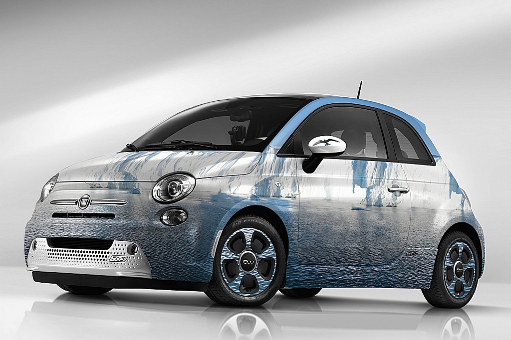 Fiat 500e Sea Ice Garage Italia Customs