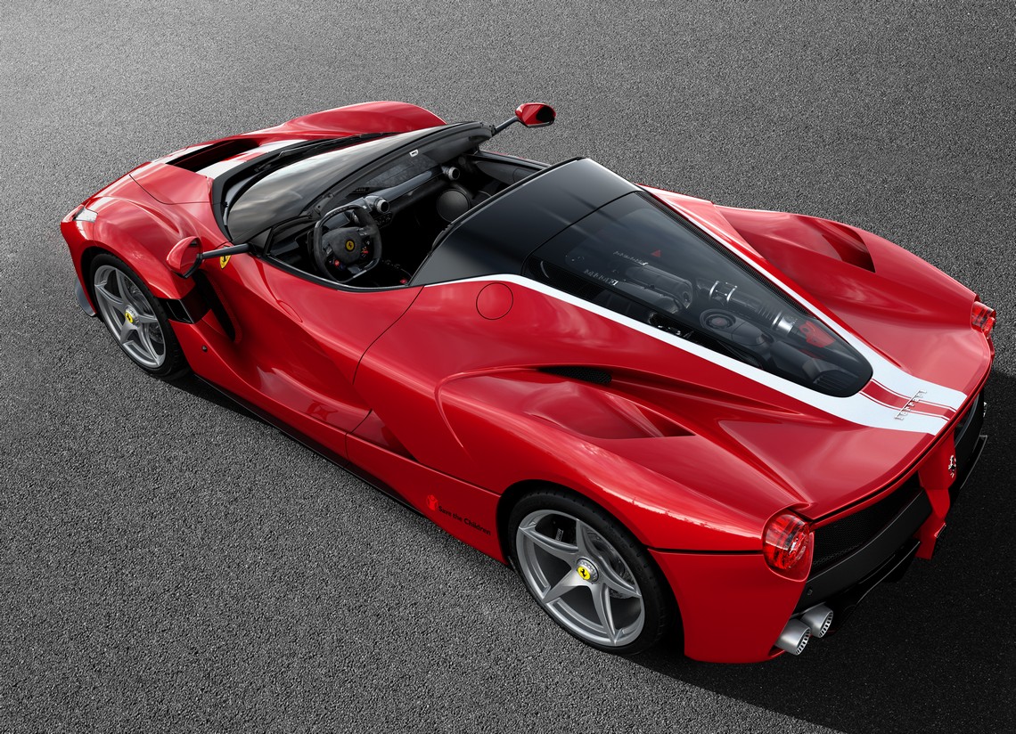 Ferrari LaFerrari Aperta Save The Children Tre Quarti Posteriore