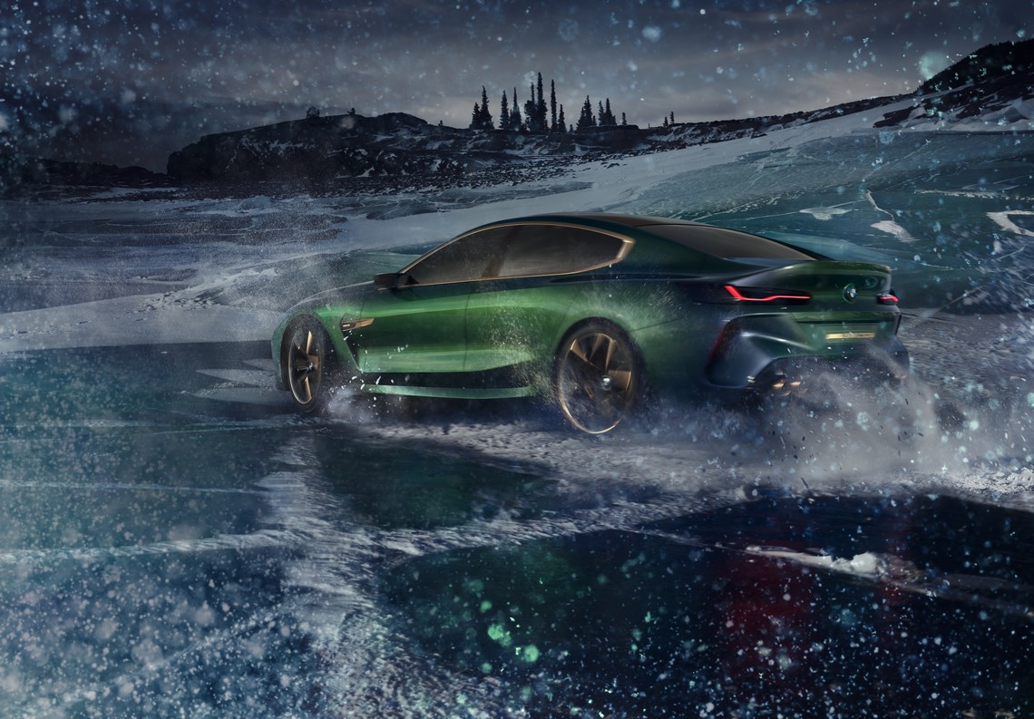 BMW M8 Gran Coupe Concept Tre Quarti Posteriore