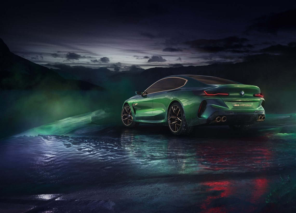 BMW M8 Gran Coupe Concept Tre Quarti Posteriore