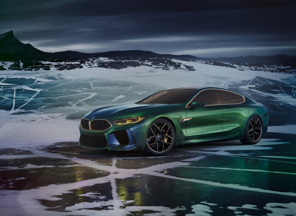 BMW M8 Gran Coupe Concept Tre Quarti