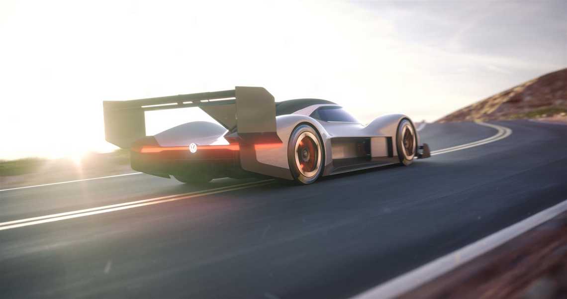 Volkswagen I.D. R Pikes Peak Tre Quarti Posteriore Rendering