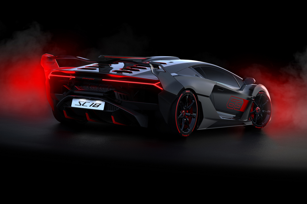Lamborghini SC18 Alston Tre Quarti Posteriore